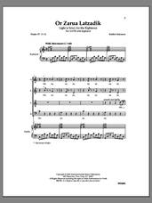 Cover icon of Or Zarua sheet music for choir (SATB: soprano, alto, tenor, bass) by Robbie Solomon, intermediate skill level