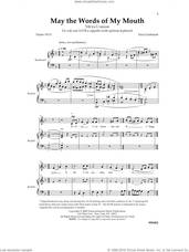 Cover icon of May the Words of My Mouth sheet music for choir (SATB: soprano, alto, tenor, bass) by Paul Goldstaub, intermediate skill level