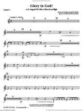 Cover icon of Glory to God! sheet music for orchestra/band (f horn 1) by Mark Hayes and Pamela Martin, intermediate skill level