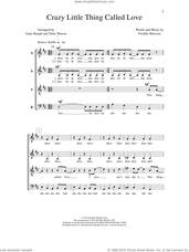 Cover icon of Crazy Little Thing Called Love (arr. Deke Sharon) sheet music for choir (SATB: soprano, alto, tenor, bass) by Deke Sharon, Anne Raugh, Freddie Mercury and Queen, intermediate skill level