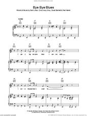 Cover icon of Bye Bye Blues sheet music for voice, piano or guitar by Fred Hamm, Bert Lowe, Chauncey Gray and David Bennett, intermediate skill level
