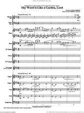 Cover icon of Thy Word Is Like A Garden, Lord (complete set of parts) sheet music for orchestra/band (Orchestra) by Dan Forrest and Edwin Hodder, intermediate skill level