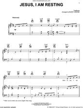 Cover icon of Jesus, I Am Resting sheet music for voice, piano or guitar by The Martins and Buddy Greene, intermediate skill level