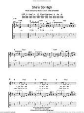 Cover icon of She's So High sheet music for guitar (tablature) by Blur, Alex James, Damon Albarn, David Rowntree and Graham Coxon, intermediate skill level