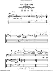 Cover icon of On Your Own sheet music for guitar (tablature) by Blur, Alex James, Damon Albarn, David Rowntree and Graham Coxon, intermediate skill level