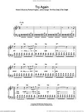 Cover icon of Try Again sheet music for voice, piano or guitar by Tim Rice-Oxley, James Sanger, Richard Hughes and Tom Chaplin, intermediate skill level