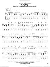 Cover icon of Legacy sheet music for guitar (tablature) by Kutless, Aaron Sprinkle, Ethan Luck and Jon Micah Sumrall, intermediate skill level