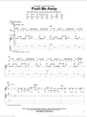 Cover icon of Push Me Away sheet music for guitar (tablature) by Kutless, Aaron Sprinkle and Jon Micah Sumrall, intermediate skill level