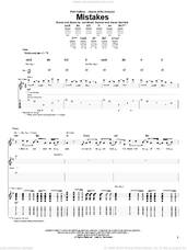 Cover icon of Mistakes sheet music for guitar (tablature) by Kutless, Aaron Sprinkle and Jon Micah Sumrall, intermediate skill level
