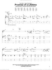 Cover icon of Promise Of A Lifetime sheet music for guitar (tablature) by Kutless, Aaron Sprinkle and Jon Micah Sumrall, intermediate skill level
