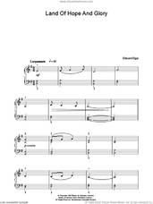 Cover icon of Land Of Hope And Glory sheet music for piano solo by Edward Elgar and Arthur Benson, classical score, intermediate skill level