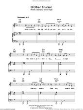 Cover icon of Brother Trucker sheet music for voice, piano or guitar by James Taylor, intermediate skill level