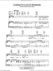Cover icon of Looking For Love On Broadway sheet music for voice, piano or guitar by James Taylor, intermediate skill level