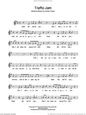 Cover icon of Traffic Jam sheet music for voice and other instruments (fake book) by James Taylor, intermediate skill level