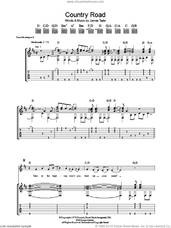 Cover icon of Country Road sheet music for guitar (tablature) by James Taylor, intermediate skill level