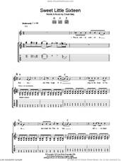 Cover icon of Sweet Little Sixteen sheet music for guitar (tablature) by Chuck Berry, intermediate skill level