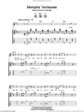Cover icon of Memphis Tennessee sheet music for guitar (tablature) by Chuck Berry, intermediate skill level