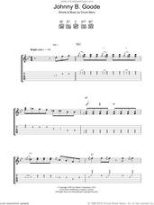 Cover icon of Johnny B. Goode sheet music for guitar (tablature) by Chuck Berry, intermediate skill level