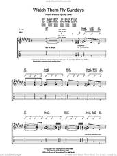 Cover icon of Watch Them Fly Sundays sheet music for guitar (tablature) by Stereophonics and Kelly Jones, intermediate skill level