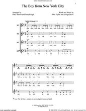 Cover icon of The Boy From New York City sheet music for choir (SSAA: soprano, alto) by Deke Sharon, Anne Raugh, George Davis and John Taylor, intermediate skill level