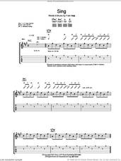 Cover icon of Sing sheet music for guitar (tablature) by Merle Travis and Fran Healy, intermediate skill level