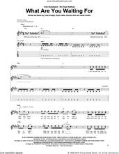 Cover icon of What Are You Waiting For sheet music for guitar (tablature) by Nickelback, Chad Kroeger, Gordon Sran, Jacob Hindlin and Ryan Peake, intermediate skill level