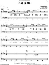 Cover icon of Not To Us sheet music for voice, piano or guitar by Chris Tomlin and Jesse Reeves, intermediate skill level