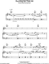 Cover icon of Running Up That Hill sheet music for voice, piano or guitar by Kate Bush, intermediate skill level