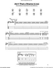 Cover icon of Ain't That A Shame sheet music for guitar (tablature) by Cheap Trick, Fats Domino, Antoine Domino and Dave Bartholomew, intermediate skill level