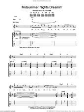 Cover icon of Midsummer Nights Dreamin' sheet music for guitar (tablature) by Merle Travis and Fran Healy, intermediate skill level