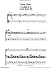 Cover icon of Falling Down sheet music for guitar (tablature) by Merle Travis and Fran Healy, intermediate skill level
