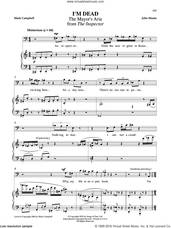 Cover icon of I'm Dead sheet music for voice and piano by Mark Campbell and John Musto, classical score, intermediate skill level