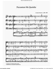 Cover icon of Peccantem Me Quotidie sheet music for choir by Cristobal de Morales, classical score, intermediate skill level
