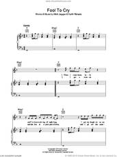 Cover icon of Fool To Cry sheet music for voice, piano or guitar by The Rolling Stones, Keith Richards and Mick Jagger, intermediate skill level