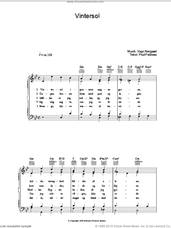 Cover icon of Vintersol sheet music for voice, piano or guitar by Poul Feldvoss and Vagn Norgaard, intermediate skill level