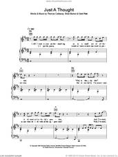Cover icon of Just A Thought sheet music for voice, piano or guitar by Gnarls Barkley, Brian Burton, Kevin Peek and Thomas Callaway, intermediate skill level