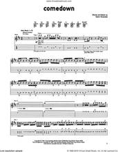 Cover icon of Comedown sheet music for guitar (tablature) by Gavin Rossdale, intermediate skill level