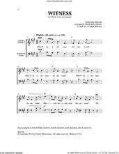 Cover icon of Witness sheet music for choir (TTBB: tenor, bass) by Dick Bolks, intermediate skill level