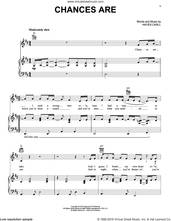Cover icon of Chances Are sheet music for voice, piano or guitar by Lee Ann Womack and Hayes Carll, intermediate skill level