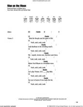 Cover icon of Man On The Moon sheet music for guitar (chords) by R.E.M., Michael Stipe, Mike Mills, Peter Buck and William Berry, intermediate skill level