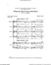 Cover icon of When the Sun Comes After Rain sheet music for choir (SATB: soprano, alto, tenor, bass) by Robert Louis Stevenson and Matthew Emery, intermediate skill level