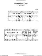 Cover icon of O Thou Joyful Day sheet music for voice, piano or guitar, intermediate skill level