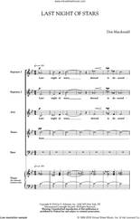 Cover icon of Last Night Of Stars sheet music for choir (SATB: soprano, alto, tenor, bass) by Don MacDonald, intermediate skill level