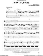 Cover icon of What You Are sheet music for guitar (tablature) by Dave Matthews Band and Glen Ballard, intermediate skill level