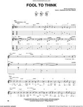 Cover icon of Fool To Think sheet music for guitar (tablature) by Dave Matthews Band and Glen Ballard, intermediate skill level