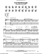 Cover icon of I've Had Enough sheet music for guitar (tablature) by The Who and Pete Townshend, intermediate skill level