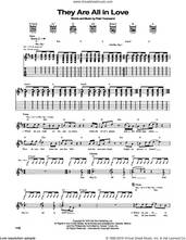 Cover icon of They Are All In Love sheet music for guitar (tablature) by The Who and Pete Townshend, intermediate skill level