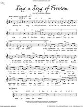 Cover icon of Sing a Song of Freedom sheet music for voice and other instruments (fake book) by Debbie Friedman, intermediate skill level