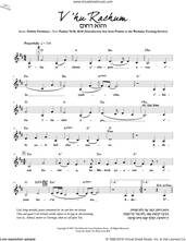 Cover icon of V'hu Rachum sheet music for voice and other instruments (fake book) by Debbie Friedman, intermediate skill level