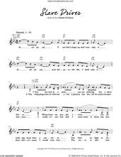 Cover icon of Slave Driver sheet music for voice and other instruments (fake book) by Debbie Friedman, intermediate skill level